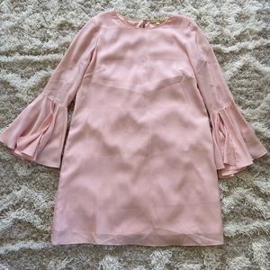 Gianni Bini bell sleeve pink spring dress